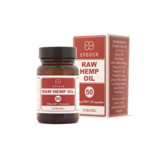 Endoca RAW CBD Κάψουλες (Strong) Ακατέργαστου Ελαίου Κάνναβης 1500mg CBD+CBDa – 30 Κάψουλες