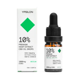 YPSILON 10% (1000mg) “MEDIUM” Έλαιο Κάνναβης CBD με Μαστιχέλαιο Χίου – 10ml