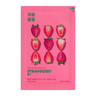 Holika Holika Pure Essence Mask Sheet – Strawberry-Μάσκα Προσώπου με εκχύλισμα Φράουλας