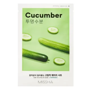 Missha Airy Fit Sheet Mask Cucumber-Μάσκα Προσώπου με εκχύλισμα αγγουριού
