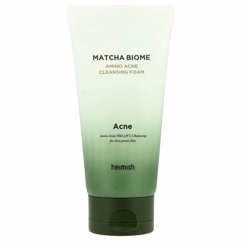 Heimish Matcha Biome Amino Acne Cleansing Foam Απαλός κρεμώδης αφρός για την περιποίηση της προβληματικής επιδερμίδας